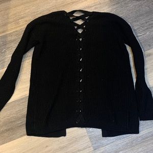 Black cardigan